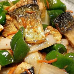 🌿鯖とピーマンの中華風炒め🌿